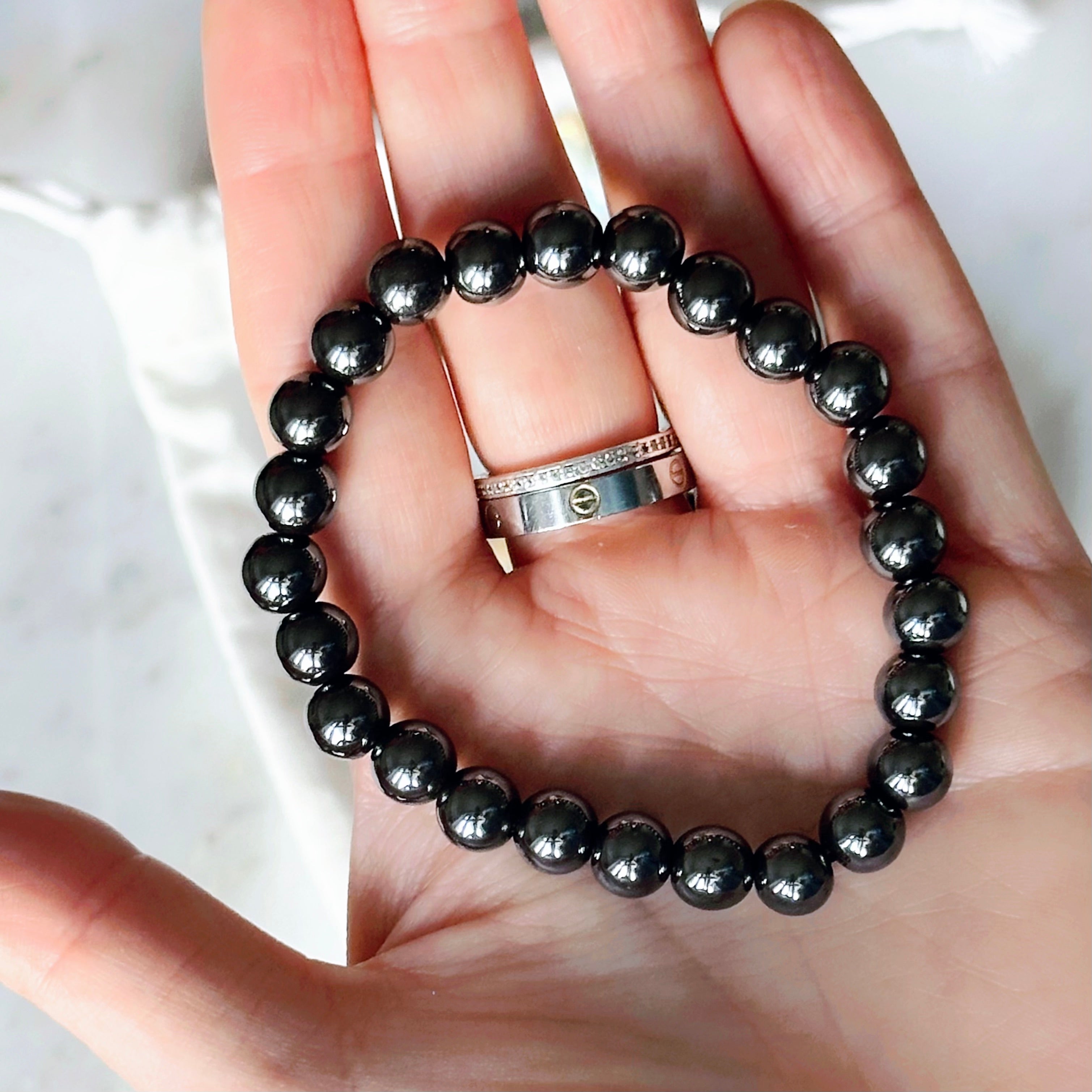 Hämatit Kristallarmband