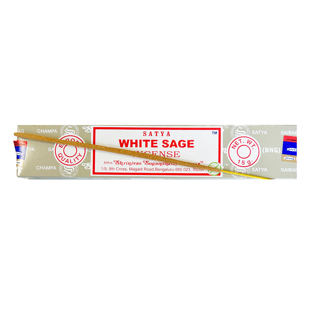 Weißer Salbei Räucherstäbchen — White Sage Satya Incence